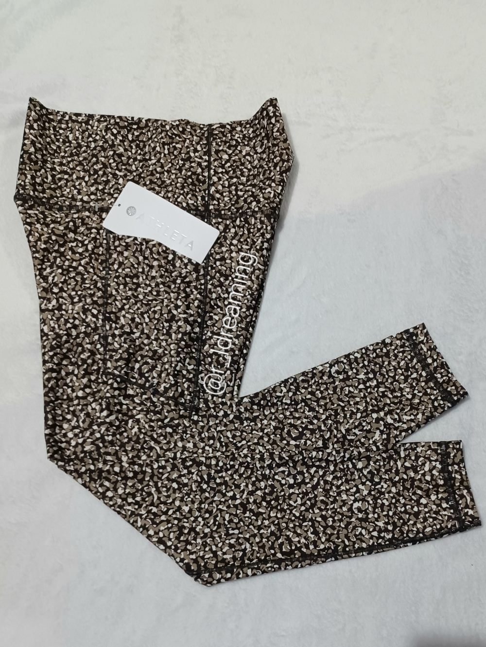 NWT Athleta Salutation Stash High Rise 7/8 Legging Size XS In Nouveau Leopard